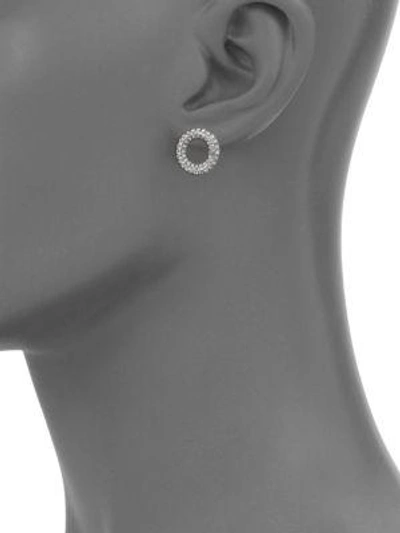 Shop Michael Kors Brilliance Pavé Crystal Stud Earrings/silvertone