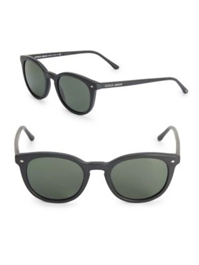 Giorgio Armani 50mm Cat's-eye Sunglasses In Black