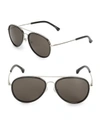 DRIES VAN NOTEN 58mm Double-Bridge Aviator Sunglasses