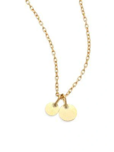 Shop Sia Taylor Women's Dots 18k Yellow Gold Pendant Necklace