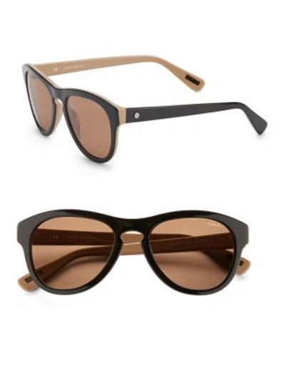 Lanvin 52mm Wayfarer Sunglasses In Black - Brown