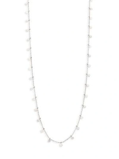 Shop Sia Taylor Women's Dots Sterling Silver Long Necklace