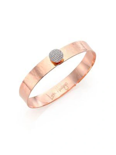 Shop Phillips House Women's Affair Infinity Love Always Diamond & 14k Rose Gold Bangle Bracelet
