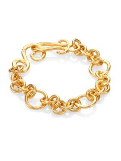 Shop Stephanie Kantis Coronation Small Chain Bracelet In Gold