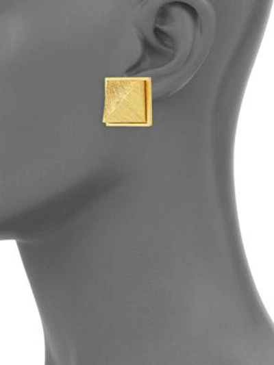 Shop Stephanie Kantis Heraldry Stud Earrings In Gold