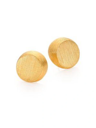 Shop Stephanie Kantis Half Moon Stud Earrings In Gold
