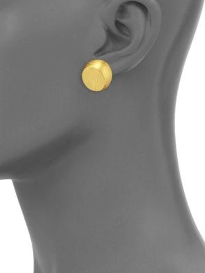 Shop Stephanie Kantis Half Moon Stud Earrings In Gold