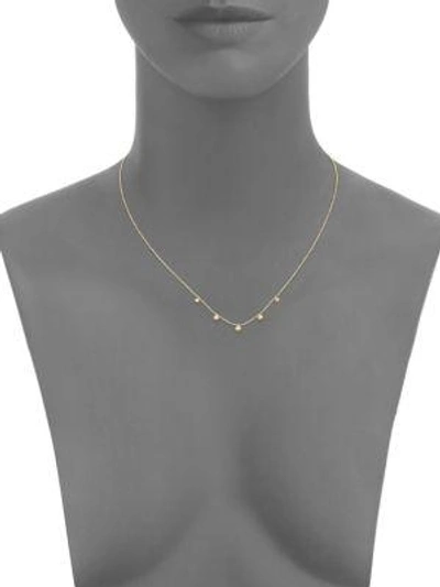 Shop Zoë Chicco Diamond & 14k Yellow Gold Station Necklace