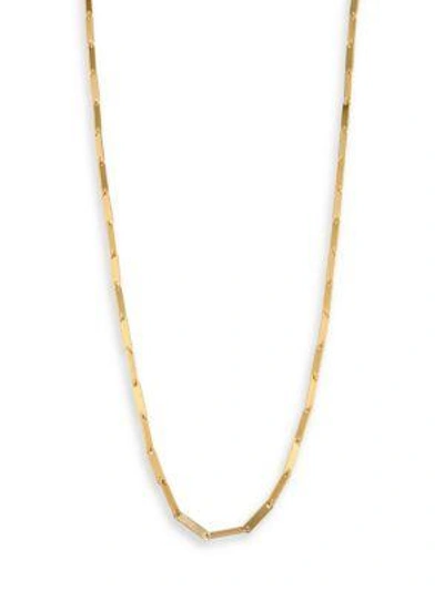 Shop Stephanie Kantis Woodlands Link Long Necklace In Gold
