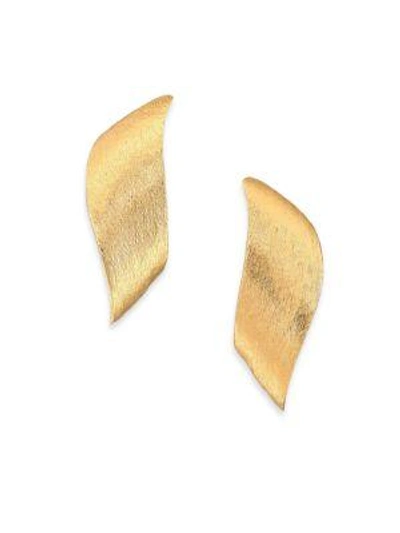 Shop Stephanie Kantis Flame Earrings In Gold
