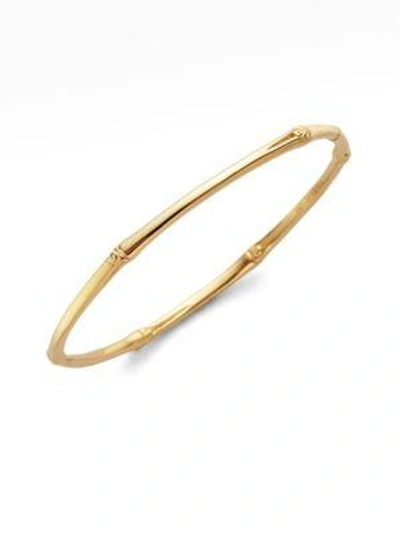 Shop John Hardy Bamboo 18k Yellow Gold Slim Bangle Bracelet