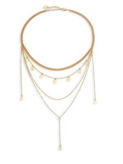 Shop Jules Smith Layered Chain Necklace In Gold