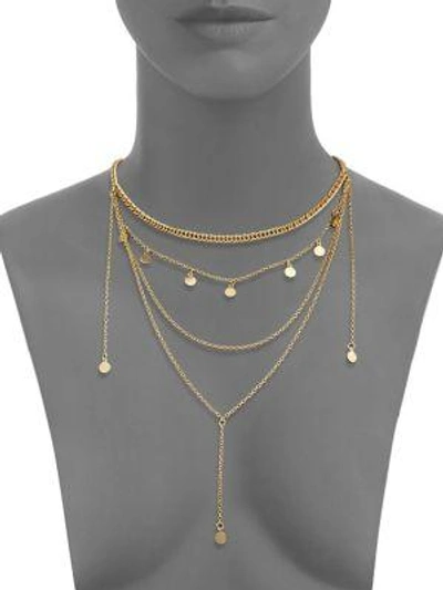 Shop Jules Smith Layered Chain Necklace In Gold