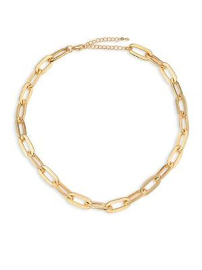Shop Jules Smith Oversized Cable Link Necklace In Gold