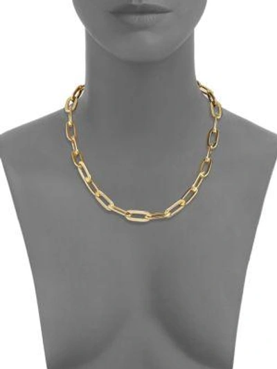 Shop Jules Smith Oversized Cable Link Necklace In Gold