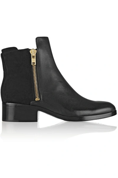 3.1 Phillip Lim / フィリップ リム Alexa Leather And Nubuck Ankle Boots In Black