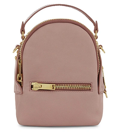 Sophie Hulme Wilson Nano Leather Backpack In Pink