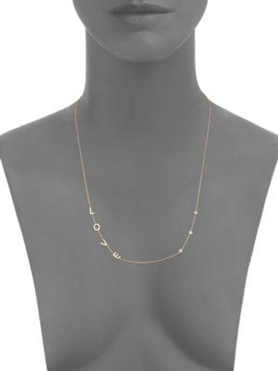 Shop Kismet By Milka Love Diamond & 14k Rose Gold Necklace