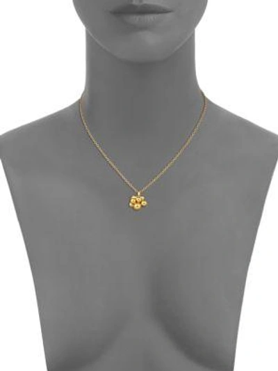 Shop Marina B Mini Atomo 18k Gold Pendant Necklace