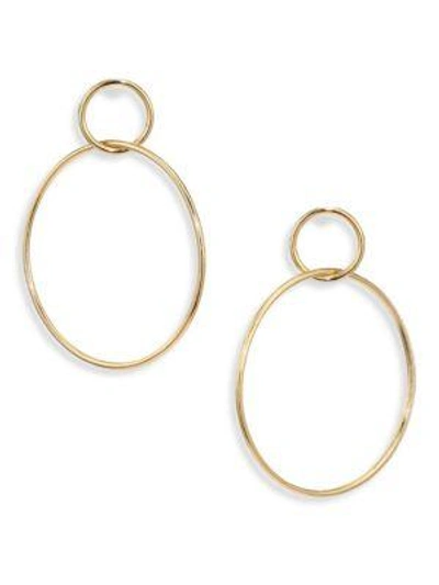 Shop Jules Smith Circle Hoop Earrings/1.75" In Gold