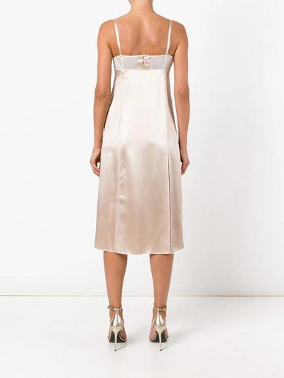 Shop Calvin Klein Collection Calvin Klein 'levana' Dress - Neutrals