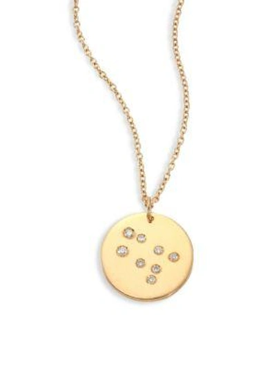 Shop Bare Constellations Gemini Diamond & 18k Yellow Gold Pendant Necklace
