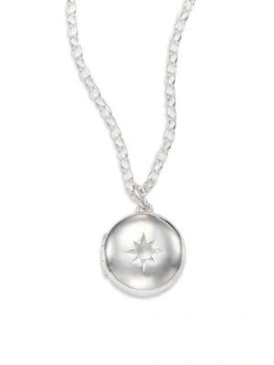 Shop Astley Clarke Moonstone & Sterling Silver Little Astley Locket Necklace