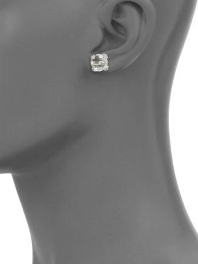 Shop Anzie Women's Dew Drop White Topaz Stud Earrings