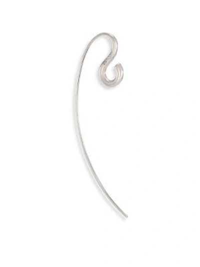 Shop Charlotte Chesnais Women's Hook Large Sterling Silver Single Threader Earring