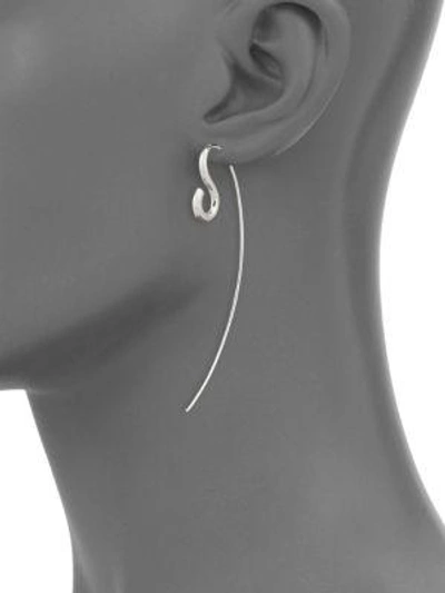 Shop Charlotte Chesnais Women's Hook Large Sterling Silver Single Threader Earring