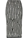 PROENZA SCHOULER optical illusion skirt,R17276412070133