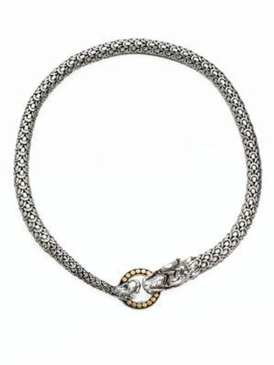Shop John Hardy Women's Naga 18k Yellow Gold & Sterling Silver Dragon Necklace