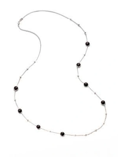 Shop Ippolita Women's Onyx & Sterling Silver Mini Lollipop Illusion Chain Necklace In Black