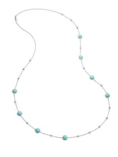 Shop Ippolita Women's Lollipop Sterling Silver & Turquoise Ball And Stone Multi-station Necklace