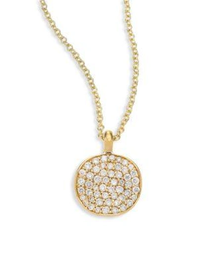Shop Ippolita Stardust 18k Yellow Gold & Diamond Pavé Pendant Necklace