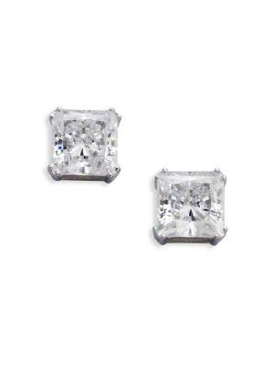 Shop Adriana Orsini Women's Sterling Silver Square Stud Earrings