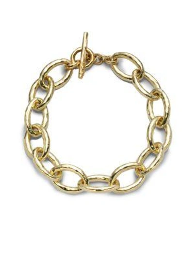 Shop Ippolita Women's Classico 18k Yellow Gold Hammered Bastille Mini Link Bracelet