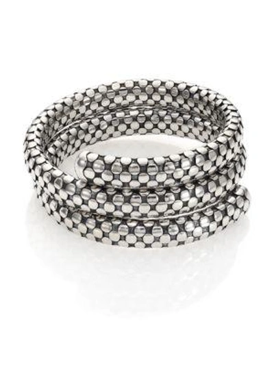 Shop John Hardy Dot Sterling Silver Double-coil Bracelet