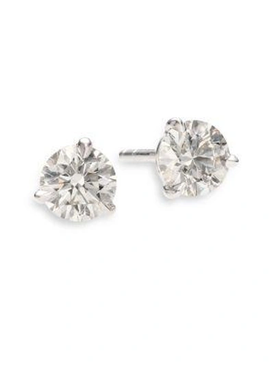 Shop Kwiat Diamond & Platinum Stud Earrings/1.25 Tcw