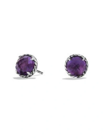 Shop David Yurman Women's Châtelaine Gemstone Earrings In Amethyst