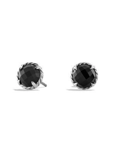 Shop David Yurman Women's Châtelaine Gemstone Earrings In Black Onyx