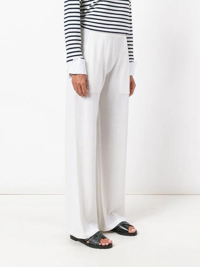 Shop Calvin Klein Collection Calvin Klein Palazzo Pants - Neutrals