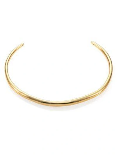 Shop Alexis Bittar Miss Havisham Liquid Collar Necklace/goldtone