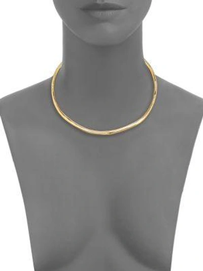 Shop Alexis Bittar Miss Havisham Liquid Collar Necklace/goldtone