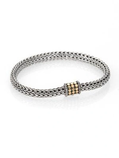 Shop John Hardy Women's Dot 18k Yellow Gold & Sterling Silver Extra-small Chain Bracelet