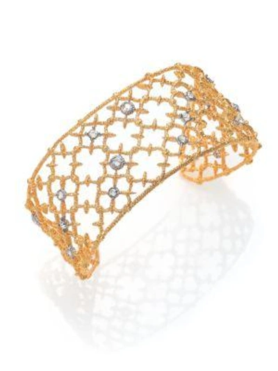 Shop Alexis Bittar Elements Gilded Muse Crystal Small Spur Lace Cuff Bracelet In Gold