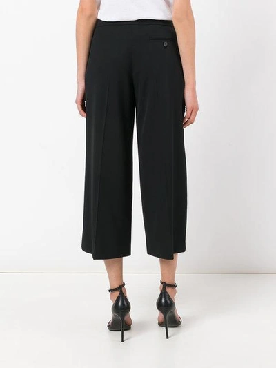 Shop Alexander Mcqueen Beaded Cropped Trousers In Black