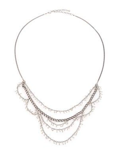 Shop Chan Luu Sterling Silver Tiered Bead Necklace
