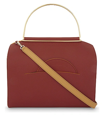 Roksanda Speedy Leather Tote In Rust