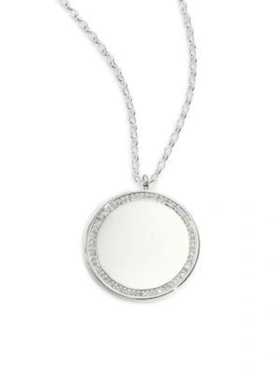 Shop Astley Clarke Cosmos Diamond & Sterling Silver Large Locket Necklace
